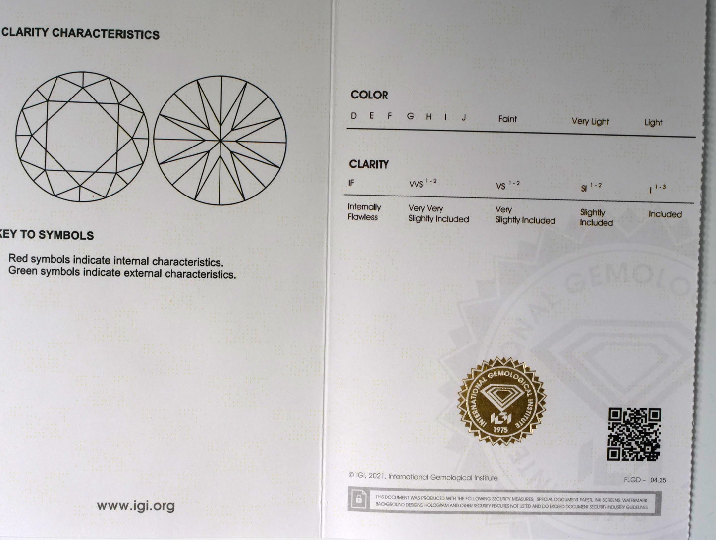 14K White Gold Lab Grown Diamonds 2-1/2 Ct Stud Earrings with IGI Certificate Unisex Jewelry