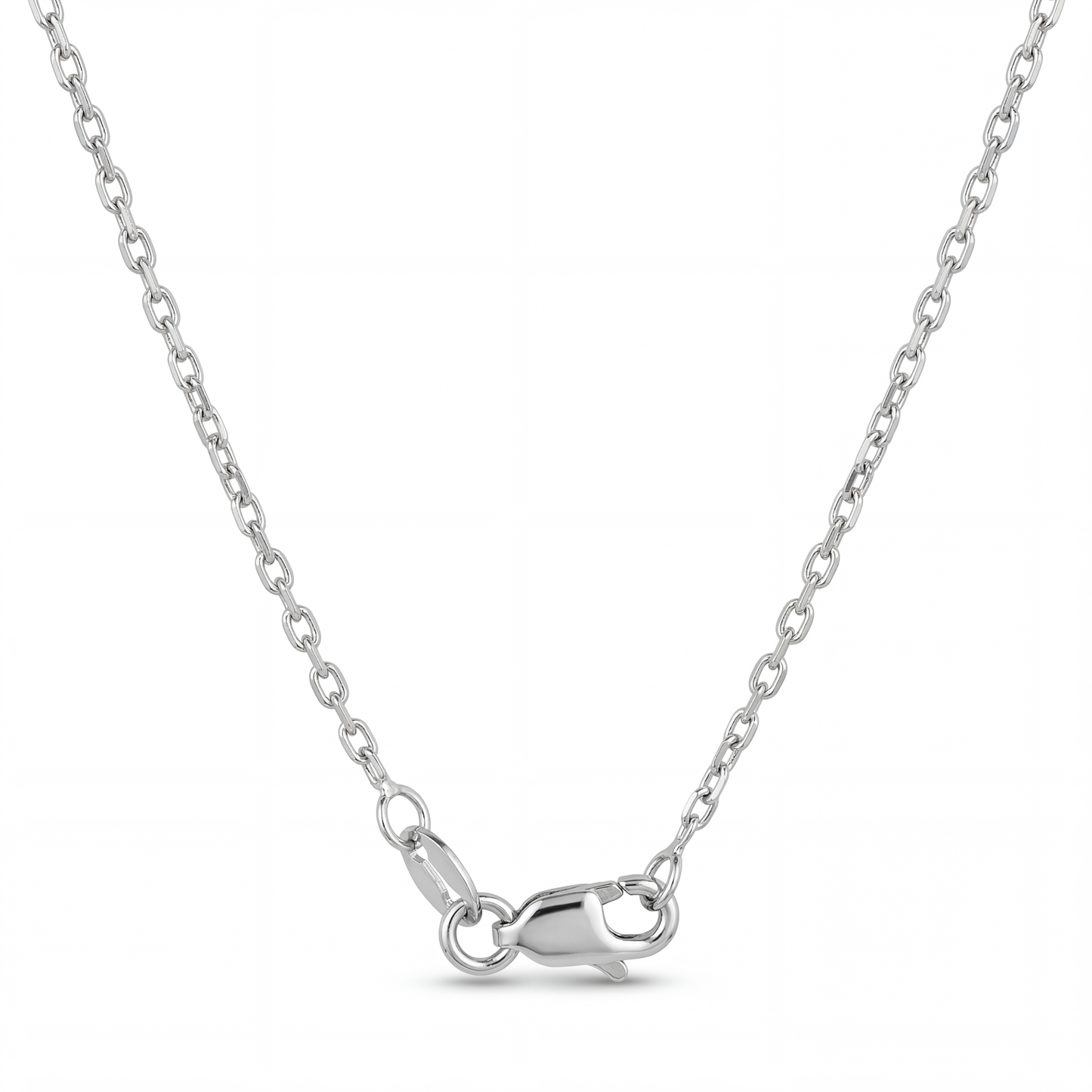 925 Sterling Silver Lab Grown Diamonds 1/3 Ct Infinity Pendant Necklace