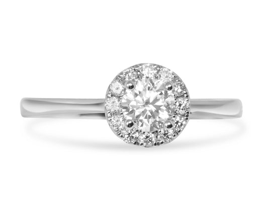 14K White Gold Lab Grown Diamond 5/8 Ct Ring